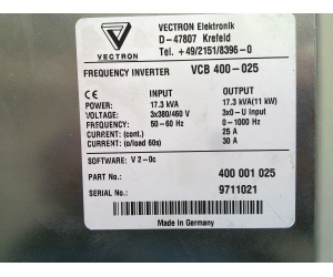 VECTRON VVB400-025